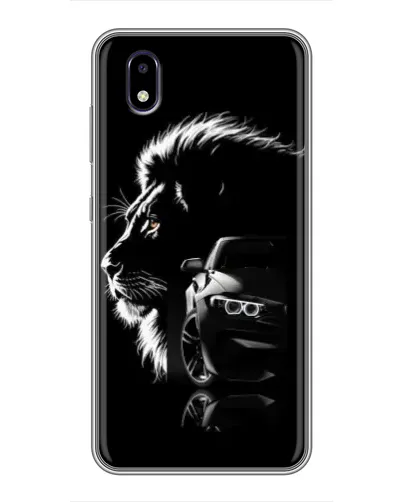 Чехол для ZTE Blade A3 (2020) с картинкой «BMW и лев»