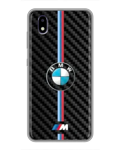 Чехол для ZTE Blade A3 (2020) с картинкой «Эмблема BMW и карбон»