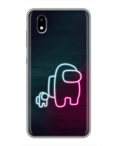 Чехол для ZTE Blade A3 (2020) с картинкой «Among Us неон-арт» Чехол для ZTE Blade A3 (2020) с картинкой «Among Us неон-арт»