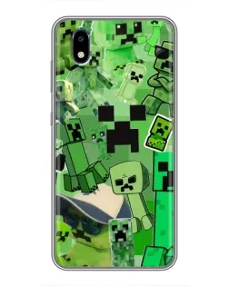 Чехол для ZTE Blade A3 (2020) с картинкой «Криперы Minecraft»
