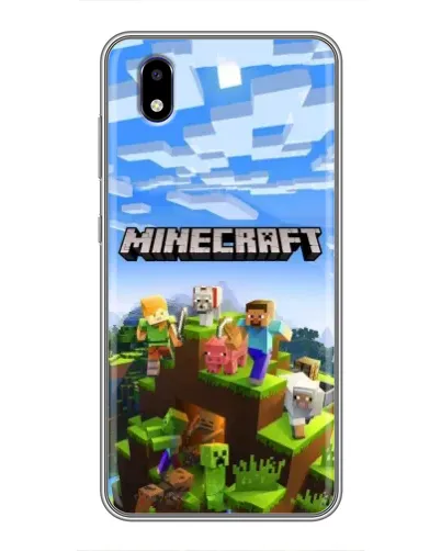 Чехол для ZTE Blade A3 (2020) с картинкой «Minecraft классический мир»