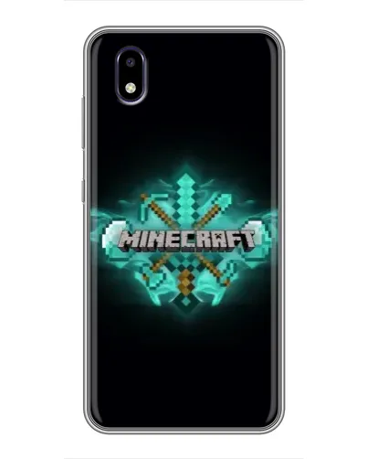Чехол для ZTE Blade A3 (2020) с картинкой «Minecraft Diamond лого»