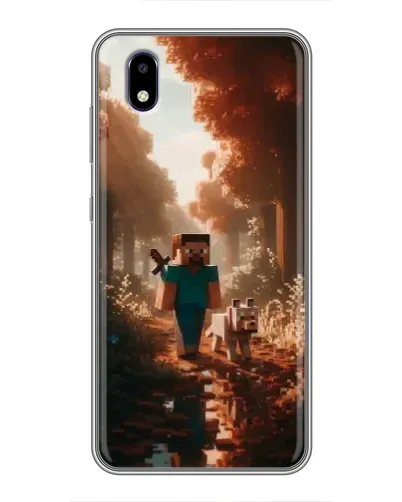 Чехол для ZTE Blade A3 (2020) с картинкой «Стив в лесу»