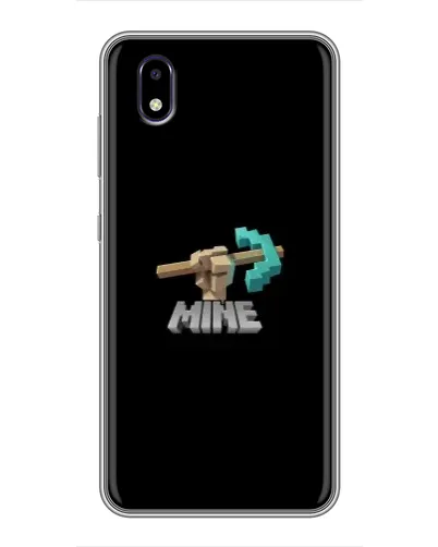 Чехол для ZTE Blade A3 (2020) с картинкой «Алмазная кирка»
