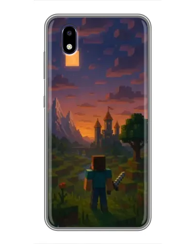 Чехол для ZTE Blade A3 (2020) с картинкой «Стив у башни»