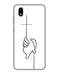 Чехол для ZTE Blade A3 (2020) с картинкой «Рука держит»