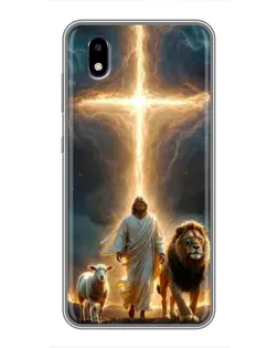 Чехол для ZTE Blade A3 (2020) с картинкой «Лев Иуды и Свет»