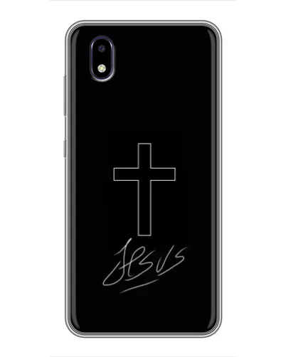Чехол для ZTE Blade A3 (2020) с картинкой «Графический крест Jesus» Чехол для ZTE Blade A3 (2020) с картинкой «Графический крест Jesus»