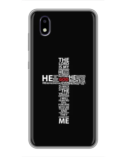 Чехол для ZTE Blade A3 (2020) с картинкой «Текстовый крест» Чехол для ZTE Blade A3 (2020) с картинкой «Текстовый крест»