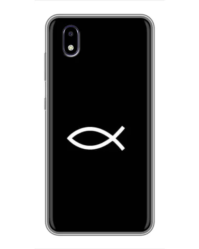 Чехол для ZTE Blade A3 (2020) с картинкой «Символ рыбы Jesus» Чехол для ZTE Blade A3 (2020) с картинкой «Символ рыбы Jesus»