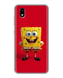 Чохол для ZTE Blade A3 (2020) з картинкою «Спанч Боб на червоному»