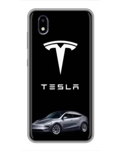 Чехол для ZTE Blade A3 (2020) с картинкой «Tesla Model Y»