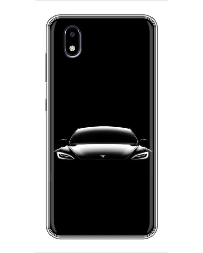 Чехол для ZTE Blade A3 (2020) с картинкой «Фары Tesla Night»