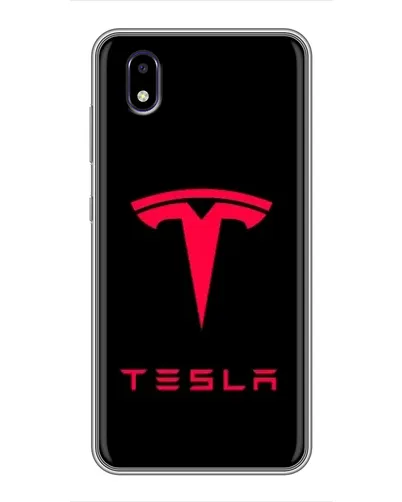 Чехол для ZTE Blade A3 (2020) с картинкой «Tesla Red Logo»