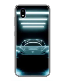 Чехол для ZTE Blade A3 (2020) с картинкой «Tesla в неоне» Чехол для ZTE Blade A3 (2020) с картинкой «Tesla в неоне»