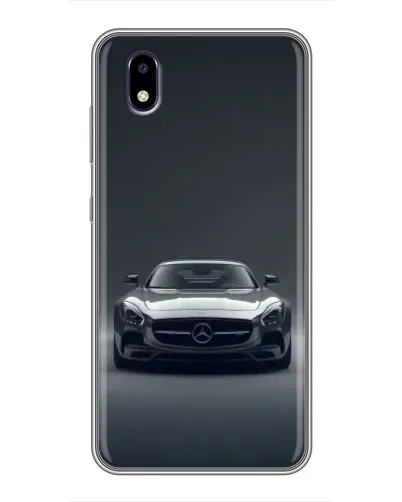 Чехол для ZTE Blade A3 (2020) с картинкой «Mercedes на черном»