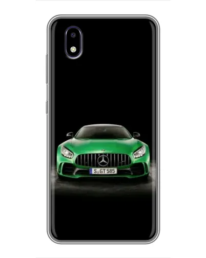 Чехол для ZTE Blade A3 (2020) с картинкой «Mercedes — неоновый лого»