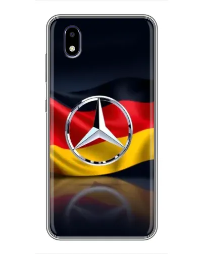 Чехол для ZTE Blade A3 (2020) с картинкой «Mercedes — флаг Германии»