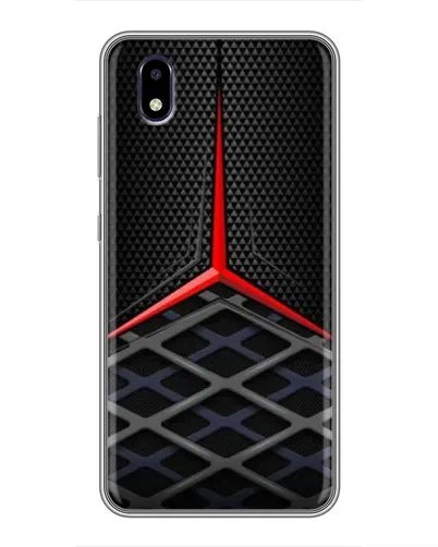 Чехол для ZTE Blade A3 (2020) с картинкой «Mercedes Carbon Grid»