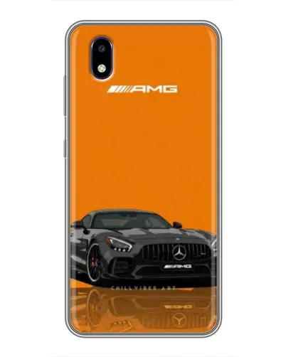 Чехол для ZTE Blade A3 (2020) с картинкой «Оранжевый Mercedes AMG»