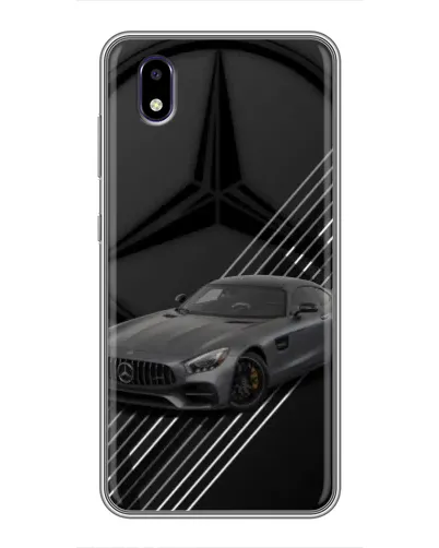 Чехол для ZTE Blade A3 (2020) с картинкой «Mercedes AMG — графика»
