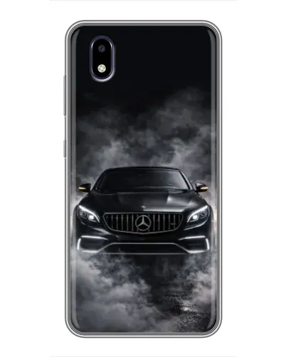 Чехол для ZTE Blade A3 (2020) с картинкой «Mercedes в дыму»