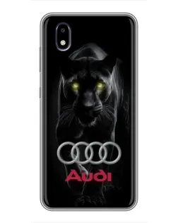 Чехол для ZTE Blade A3 (2020) с картинкой «Пантера и Audi»