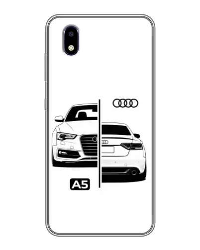 Чехол для ZTE Blade A3 (2020) с картинкой «Audi — контрастный дизайн»