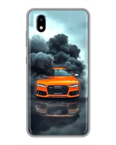 Чехол для ZTE Blade A3 (2020) с картинкой «Audi в облаках дыма»