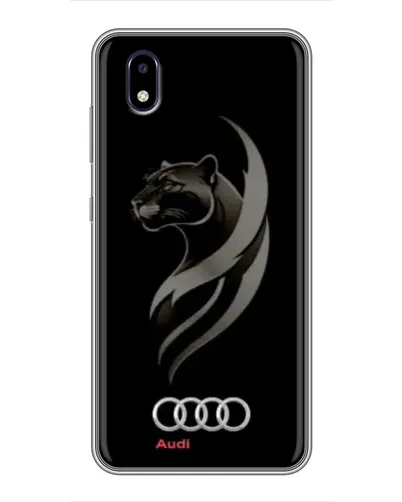 Чехол для ZTE Blade A3 (2020) с картинкой «Графика — пантера и Audi»