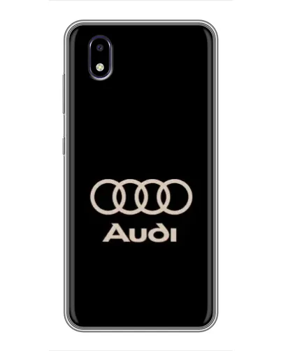 Чехол для ZTE Blade A3 (2020) с картинкой «Audi — золотой логотип»