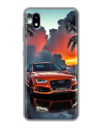 Чехол для ZTE Blade A3 (2020) с картинкой «Audi — закат»