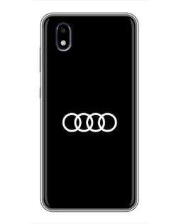 Чехол для ZTE Blade A3 (2020) с картинкой «Audi White Logo»