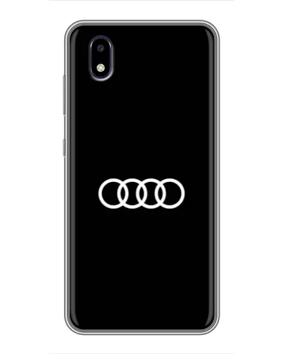 Чехол для ZTE Blade A3 (2020) с картинкой «Audi White Logo»