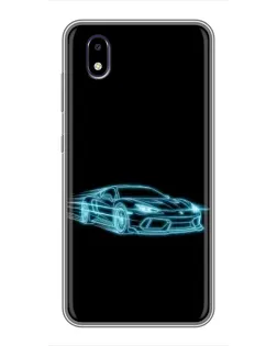 Чехол для ZTE Blade A3 (2020) с картинкой «Неоновый контур Lamborghini» Чехол для ZTE Blade A3 (2020) с картинкой «Неоновый контур Lamborghini»