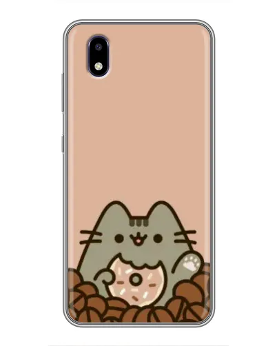 Чехол для ZTE Blade A3 (2020) с картинкой «Кофейный Пушин»