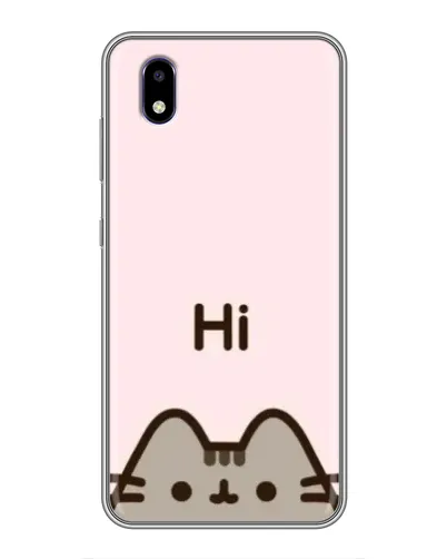 Чехол для ZTE Blade A3 (2020) с картинкой «Пушин говорит Hi»