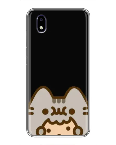 Чехол для ZTE Blade A3 (2020) с картинкой «Пушин на черном»