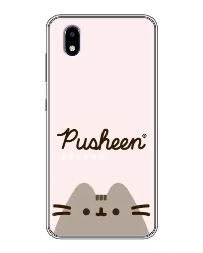 Чехол для ZTE Blade A3 (2020) с картинкой «Pusheen логотип»