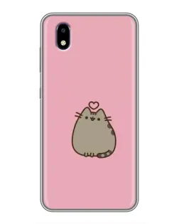 Чохол для ZTE Blade A3 (2020) з картинкою «Pusheen серце»