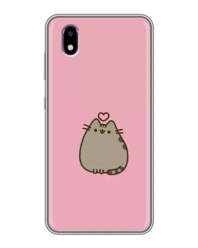 Чехол для ZTE Blade A3 (2020) с картинкой «Pusheen сердце»