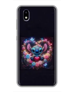 Чехол для ZTE Blade A3 (2020) с картинкой «Stitch в цветах» Чехол для ZTE Blade A3 (2020) с картинкой «Stitch в цветах»