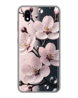 Чехол для ZTE Blade A3 (2020) с картинкой «Нежная сакура и капли»