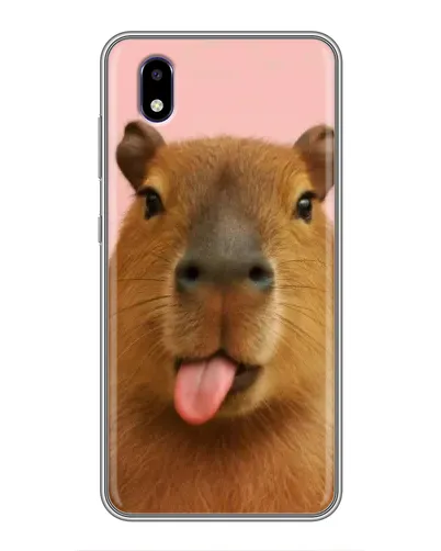 Чехол для ZTE Blade A3 (2020) с картинкой «Капибара с языком»