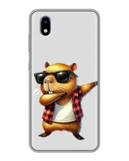 Чехол для ZTE Blade A3 (2020) с картинкой «Капибара рэпер даб»