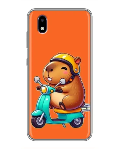 Чехол для ZTE Blade A3 (2020) с картинкой «Капибара на скутере»