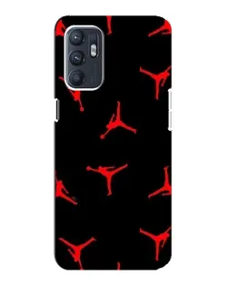 Чехол для ZTE Blade A31 Plus с картинкой «Jordan Red Pattern»