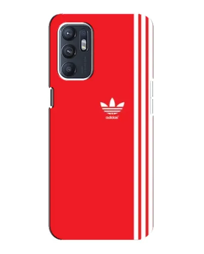 Чехол для ZTE Blade A31 Plus с картинкой «Красный минимализм Adidas»