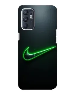 Чехол для ZTE Blade A31 Plus с картинкой «Неоновый контур Nike»