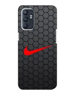Чехол для ZTE Blade A31 Plus с картинкой «Nike — карбоновая сетка»